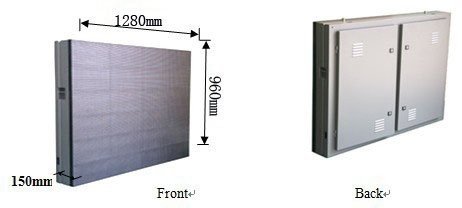 P20mm 10X4m πλήρης τηλεοπτική υπαίθρια κυρτή οδηγημένη επίδειξη ΕΜΒΥΘΙΣΗΣ χρώματος RGB